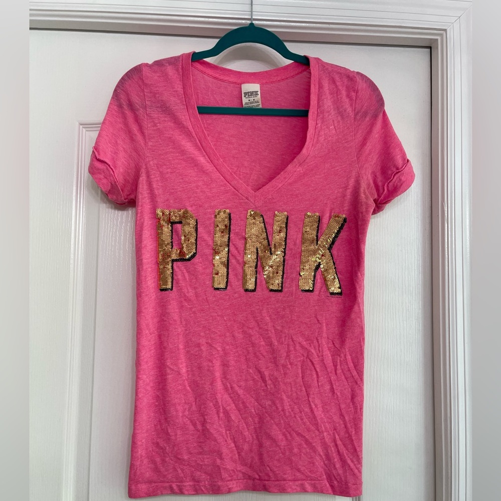 Pink by Victoria Secret Top Size Medium